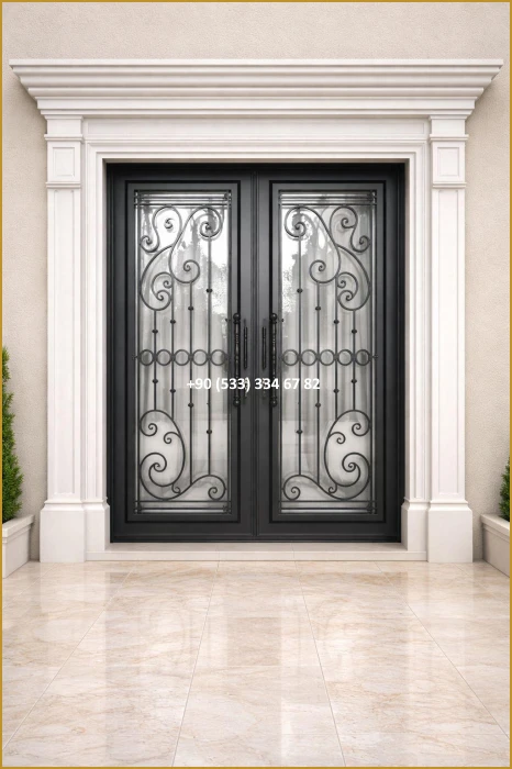 VİLLA KAPILARI-FERFORJE VİLLA KAPILAR-VİLLA GİRİŞ KAPILAR-BAHÇE KAPILARI-FERFORJE KAPILAR mod8508