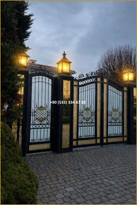 VİLLA KAPILARI-FERFORJE VİLLA KAPILAR-VİLLA GİRİŞ KAPILAR-BAHÇE KAPILARI-FERFORJE KAPILAR mod8444