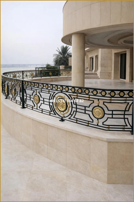 BALKON KORKULUK MODELLERİ-FERFORJE BALKON KORKULUK MODELLERİ-BALKON KORKULUK ÇEŞİTLERİ mod8574