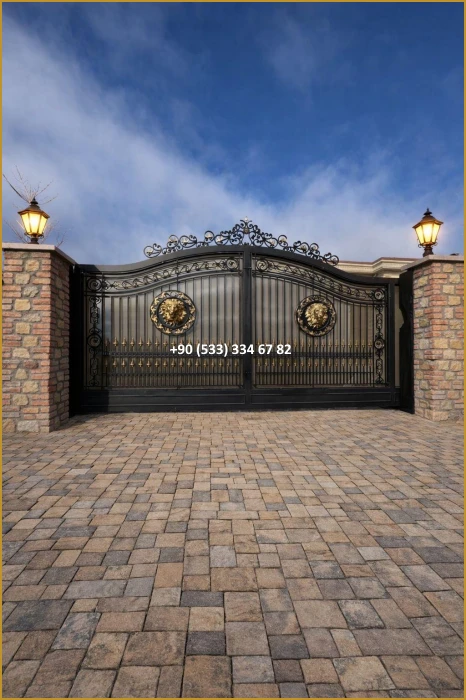 VİLLA KAPILARI-FERFORJE VİLLA KAPILAR-VİLLA GİRİŞ KAPILAR-BAHÇE KAPILARI-FERFORJE KAPILAR mod8449
