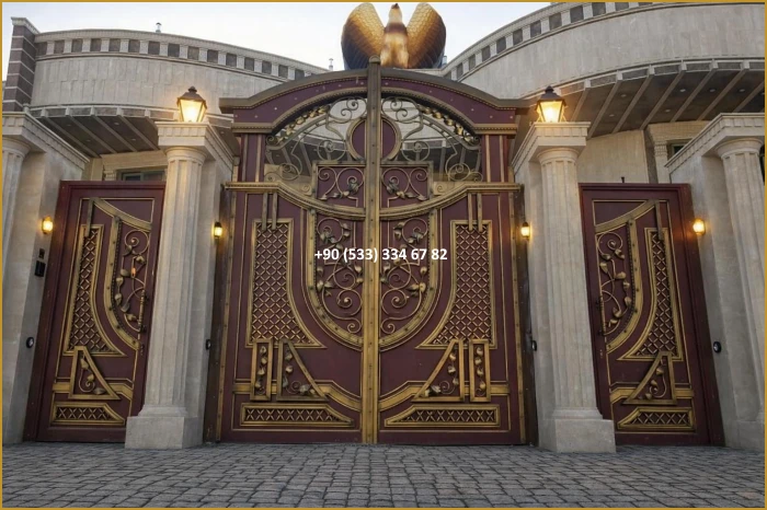 VİLLA KAPILARI-FERFORJE VİLLA KAPILAR-VİLLA GİRİŞ KAPILAR-BAHÇE KAPILARI-FERFORJE KAPILAR mod8443