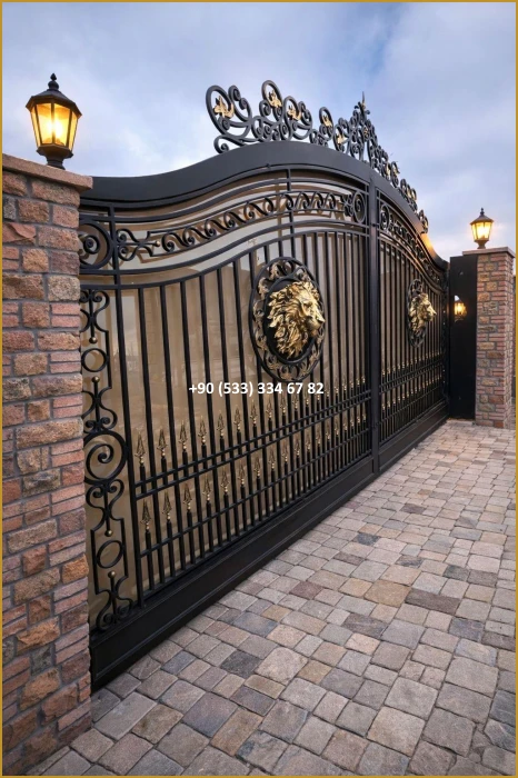 VİLLA KAPILARI-FERFORJE VİLLA KAPILAR-VİLLA GİRİŞ KAPILAR-BAHÇE KAPILARI-FERFORJE KAPILAR mod8447
