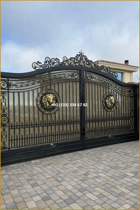 VİLLA KAPILARI-FERFORJE VİLLA KAPILAR-VİLLA GİRİŞ KAPILAR-BAHÇE KAPILARI-FERFORJE KAPILAR mod8451