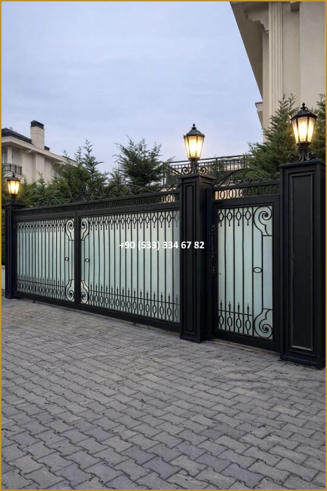 VİLLA KAPILARI-FERFORJE VİLLA KAPILAR-VİLLA GİRİŞ KAPILAR-BAHÇE KAPILARI-FERFORJE KAPILAR mod8480