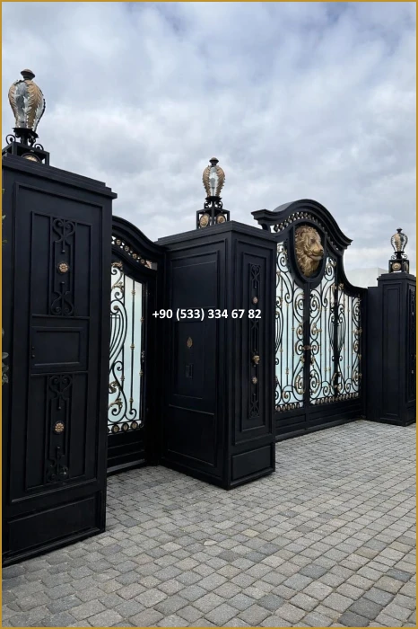 VİLLA KAPILARI-FERFORJE VİLLA KAPILAR-VİLLA GİRİŞ KAPILAR-BAHÇE KAPILARI-FERFORJE KAPILAR mod8431